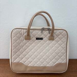 Anna Quilted LDS Temple Bag Carry-on Case, Garment bag, Symbols- Cream